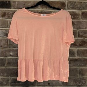 Coral babydoll tshirt